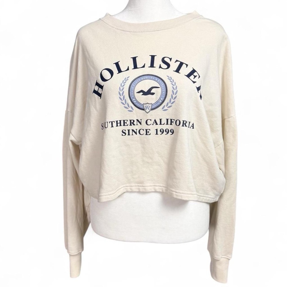 2010 Hollister Cropped Sweatshirt – Size M Y2K Vibes